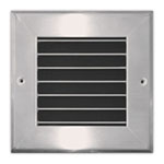 937-SS - Stainless Steel Blade Grille with 0 Degree Fixed Blade (blades parallel to longest dimension)