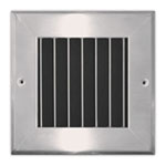 938-SS - Stainless Steel Blade Grille with 0 Degree Fixed Blade (blades parallel to shortest dimension)