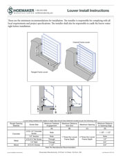 Louver Installation Instructions