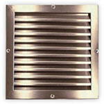 915-SS - Stainless Steel Fixed 45 Degree Louvered Blade Grille (blades parallel to longest dimension)