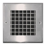 934-SS - Stainless Steel Adjustable Blade Double Deflection Grille (blades parallel to shortest dimension)
